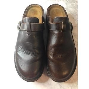 NAOT Brown Leather Clogs size 40